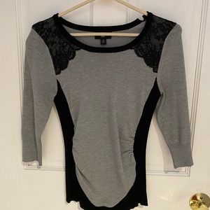 IZ Byer Lace Trimmed Top